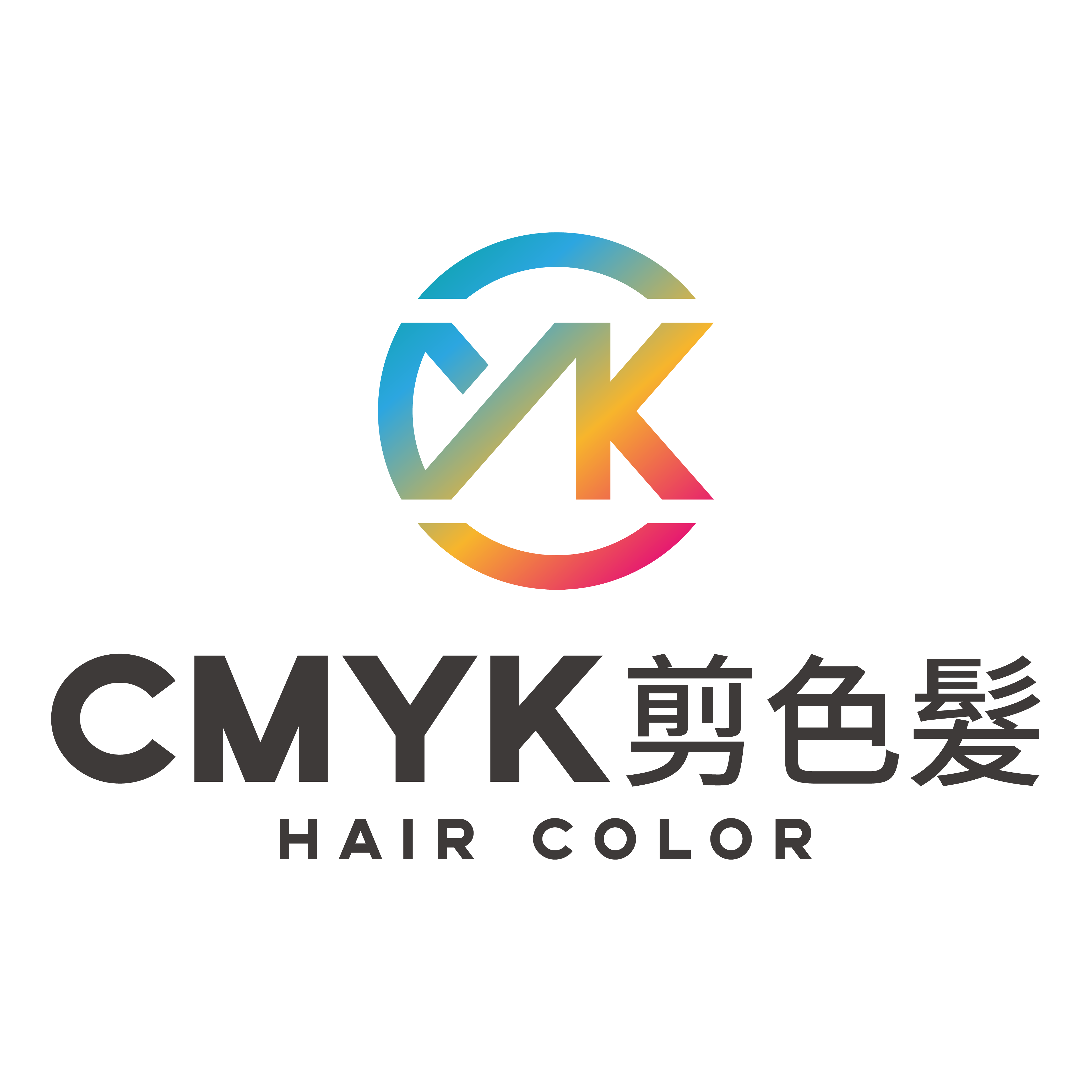 CMYK剪色髮/